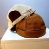 Brimless Cap (Brown Color) – Full Solid Canvas Fabrics - Image 2