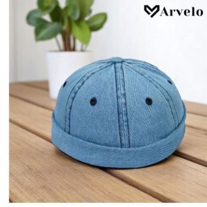 Brimless Cap (Sky Blue Color)- Adjustable Fit | Washable