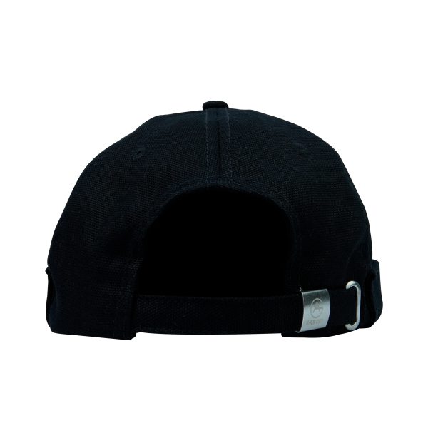 Brimless Cap (Black Color) – Canvas Fabrics - Image 2