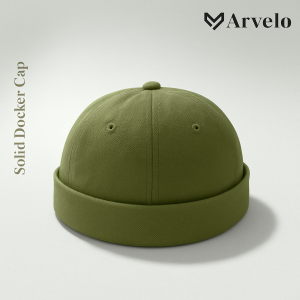 Docker Cap (Olive Color)– Canvas Fabrics Urban Minimalist Style