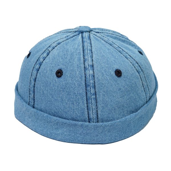 Brimless Cap (Sky Blue Color)- Adjustable Fit | Washable - Image 3