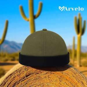 Docker Cap (Olive+with Black Cuff) – Canvas Fabrics