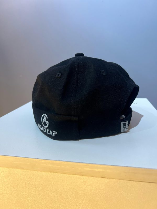 Brimless Cap (Black Color) – “Brimless” Embroidered Canvas Fabrics - Image 3