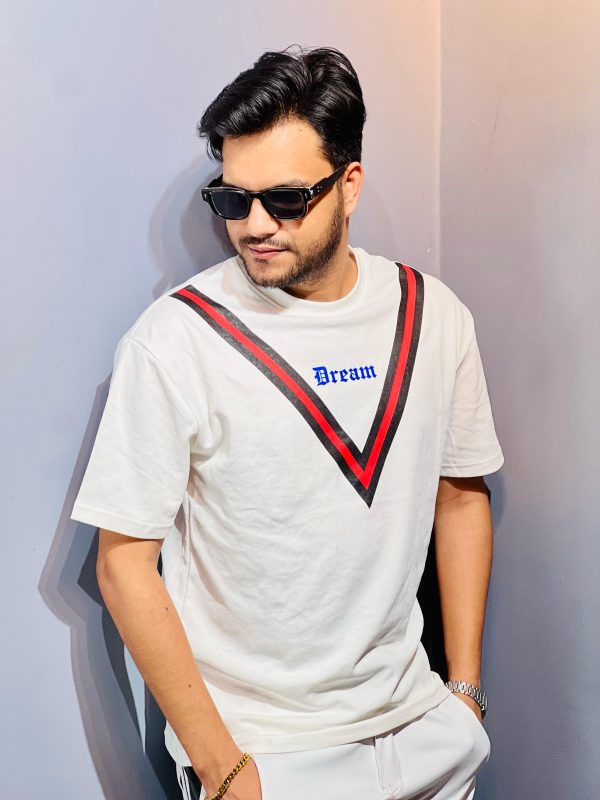 Dream Drop Shoulder Black T-Shirt - Image 2